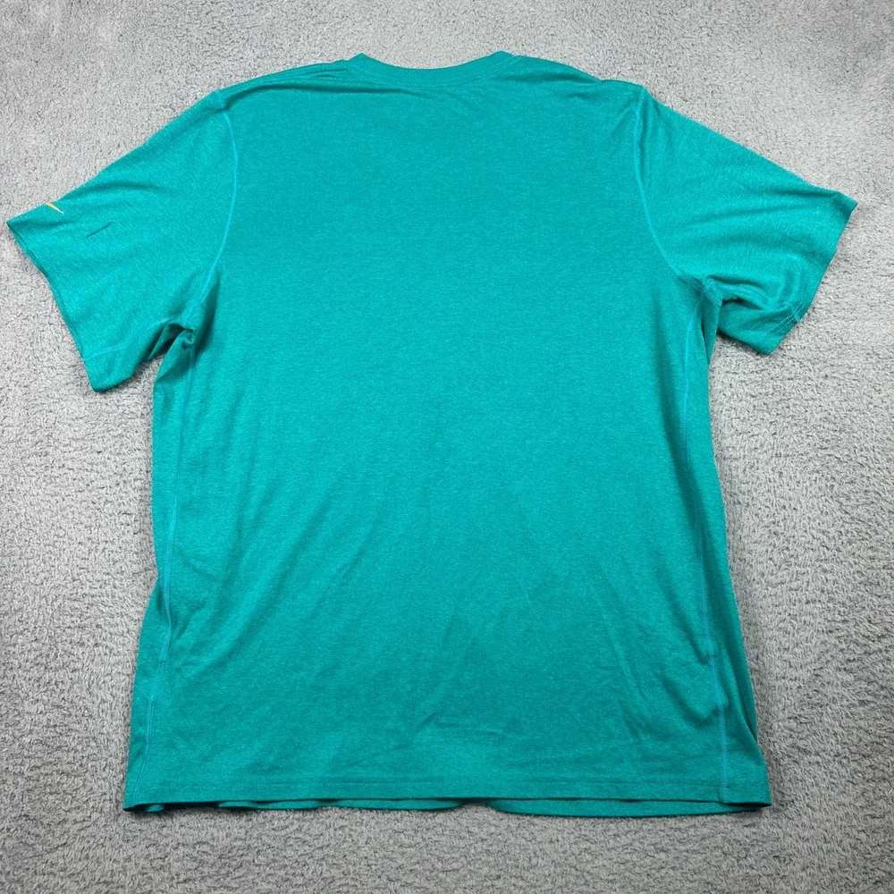 Miami Dolphins Nike Dri-Fit T-Shirt Mens XL Aqua Crewneck Football Performance‎
